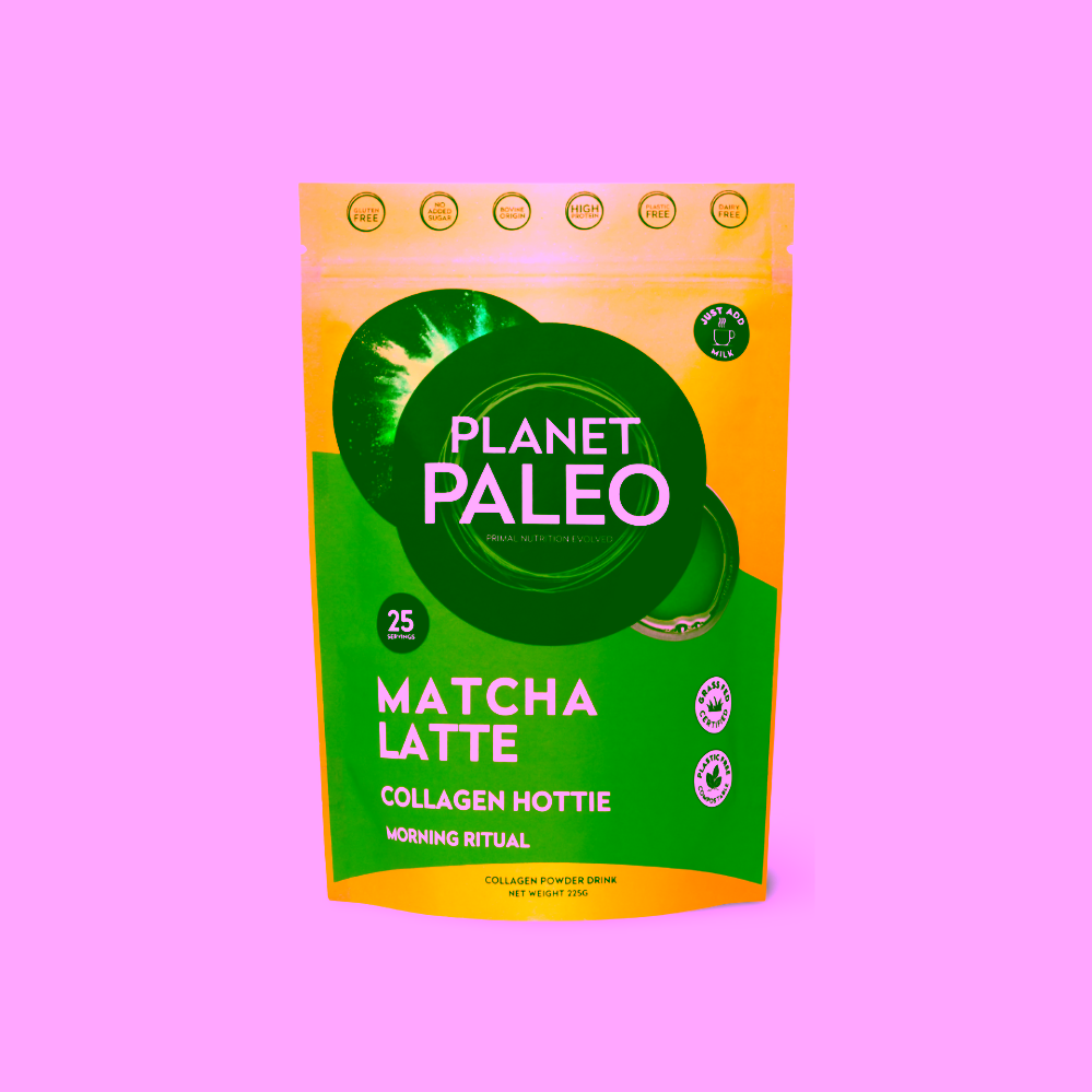 Planet Paleo Matcha Latte kolagenové matcha latté