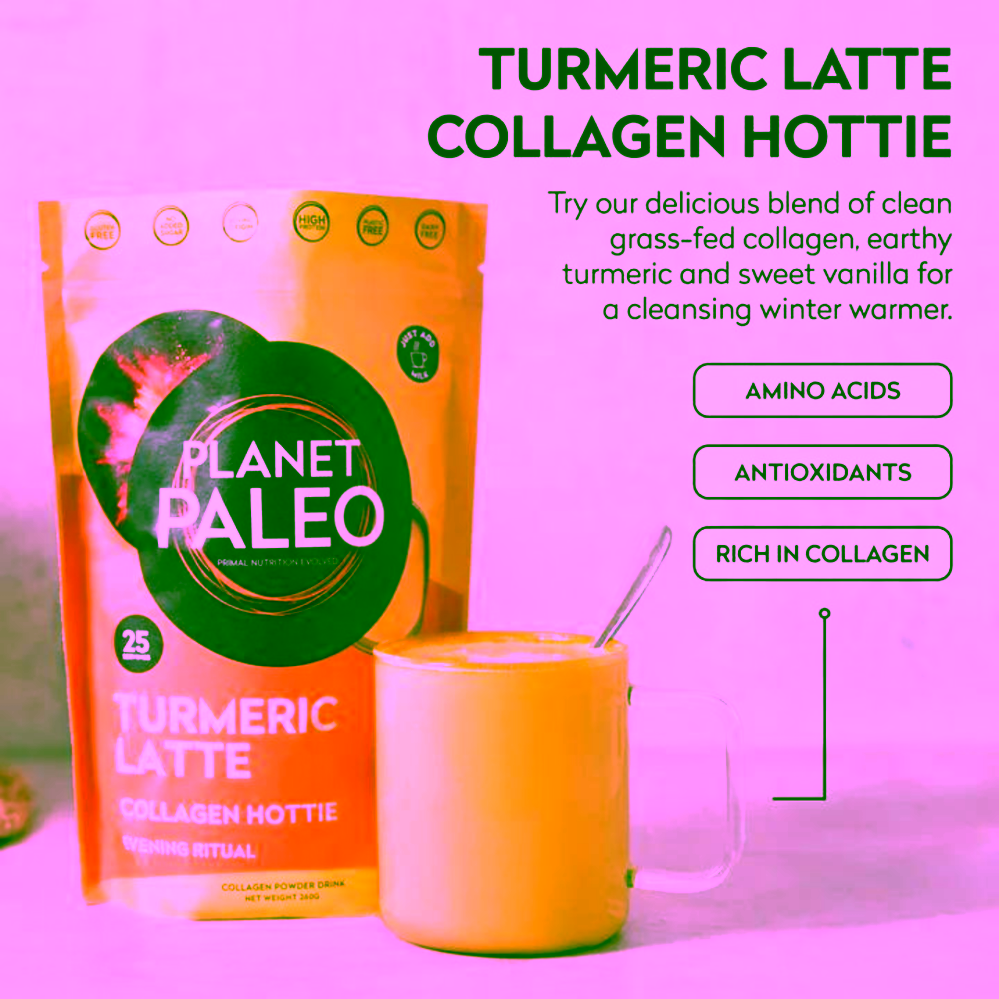 Planet Paleo Turmeric Latte Kolagenové kurkuma latté