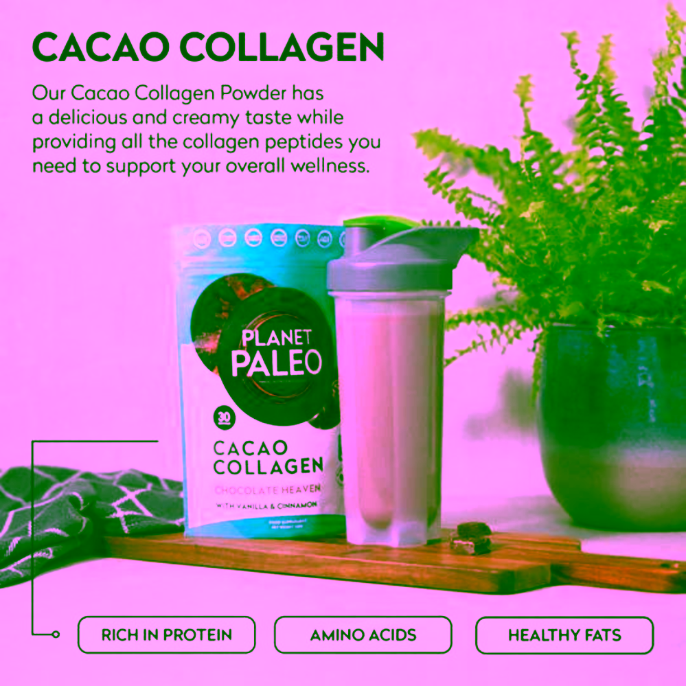 Planet Paleo Cacao Collagen Mořský kolagen čokoláda