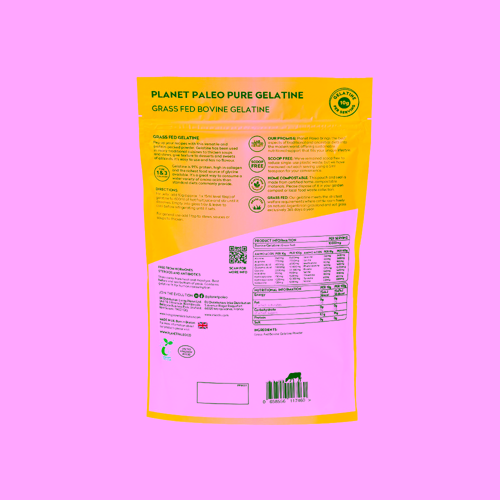 Planet Paleo Pure Gelatine Powder Hovězí želatina 300 g