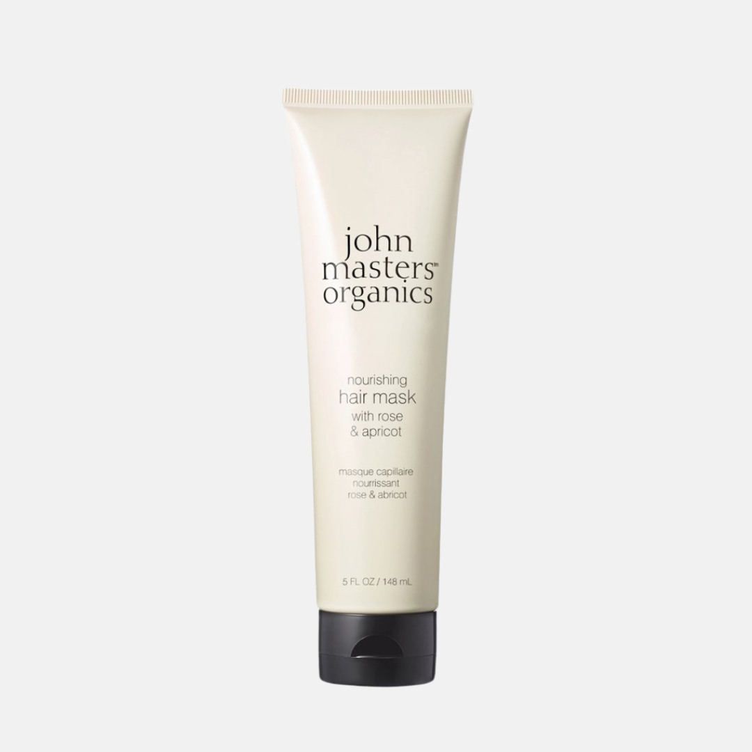 John Masters Organics maska na normální vlasy s růží a meruňkou Nourishing Hair Mask with Rose & Apricot