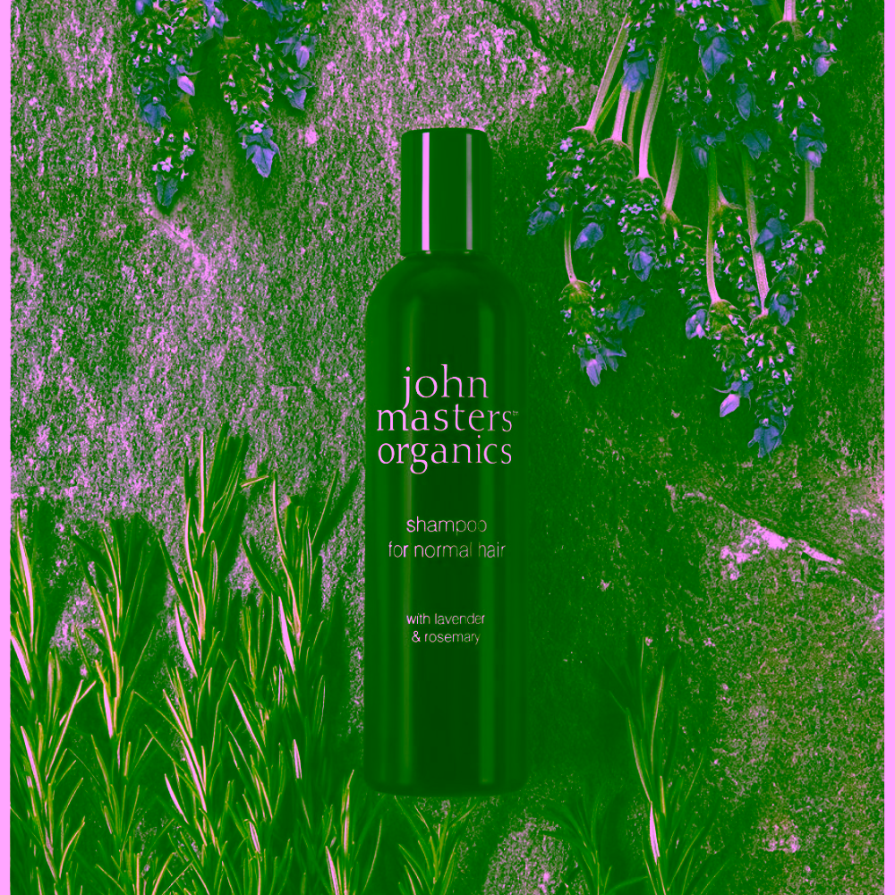John Masters Organics šampon pro normální vlasy s levandulí a rozmarýnem Daily Nourishing Shampoo with Lavender & Rosemary