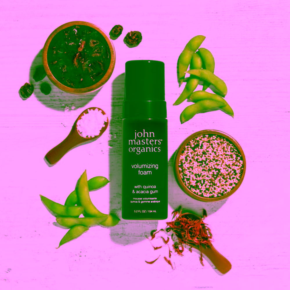 John Masters Organics objemová pěna na vlasy Volumizing Foam with Quinoa & Acacia Gum