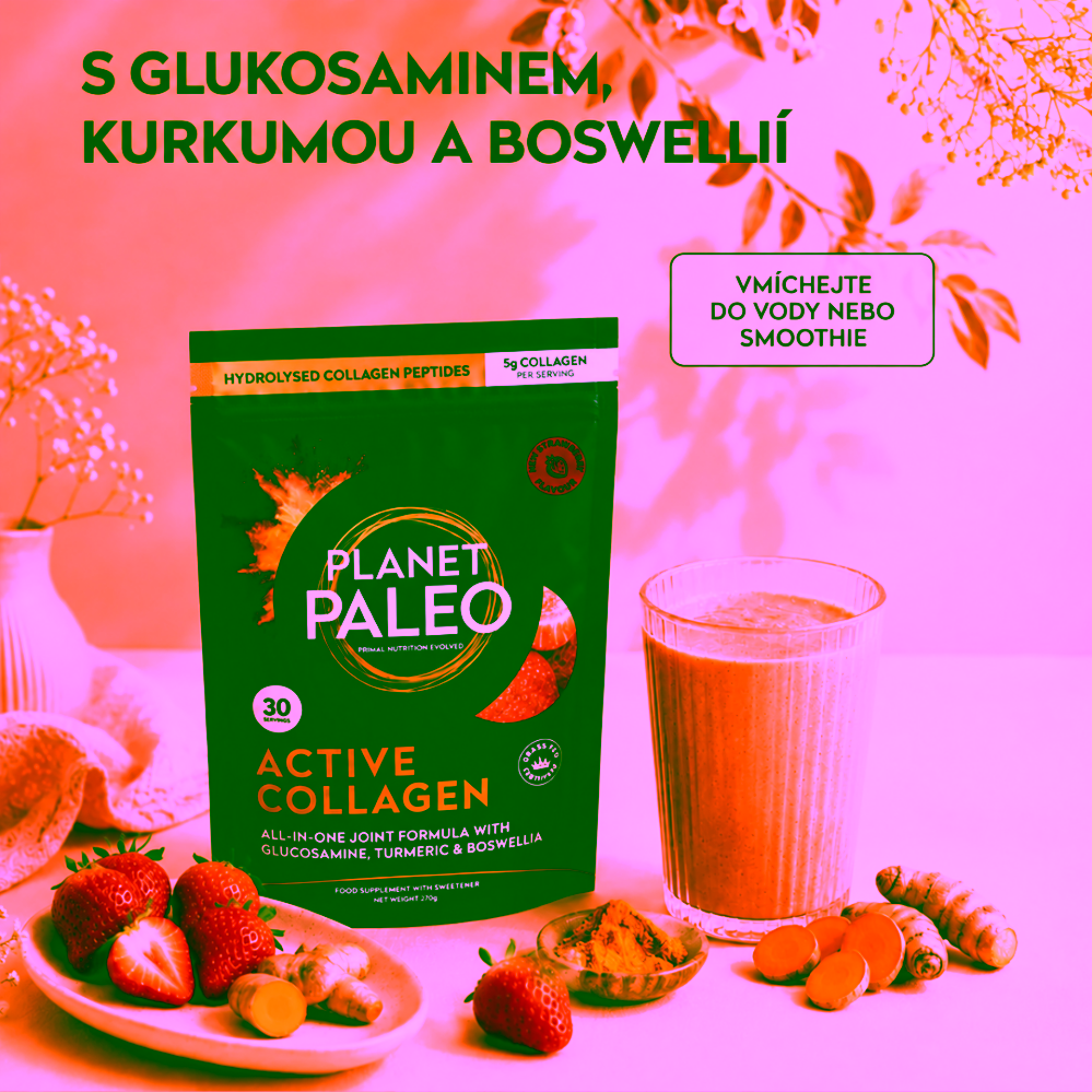 Planet Paleo Active Collagen Hovězí hydrolyzovaný kolagen s vitaminem C
