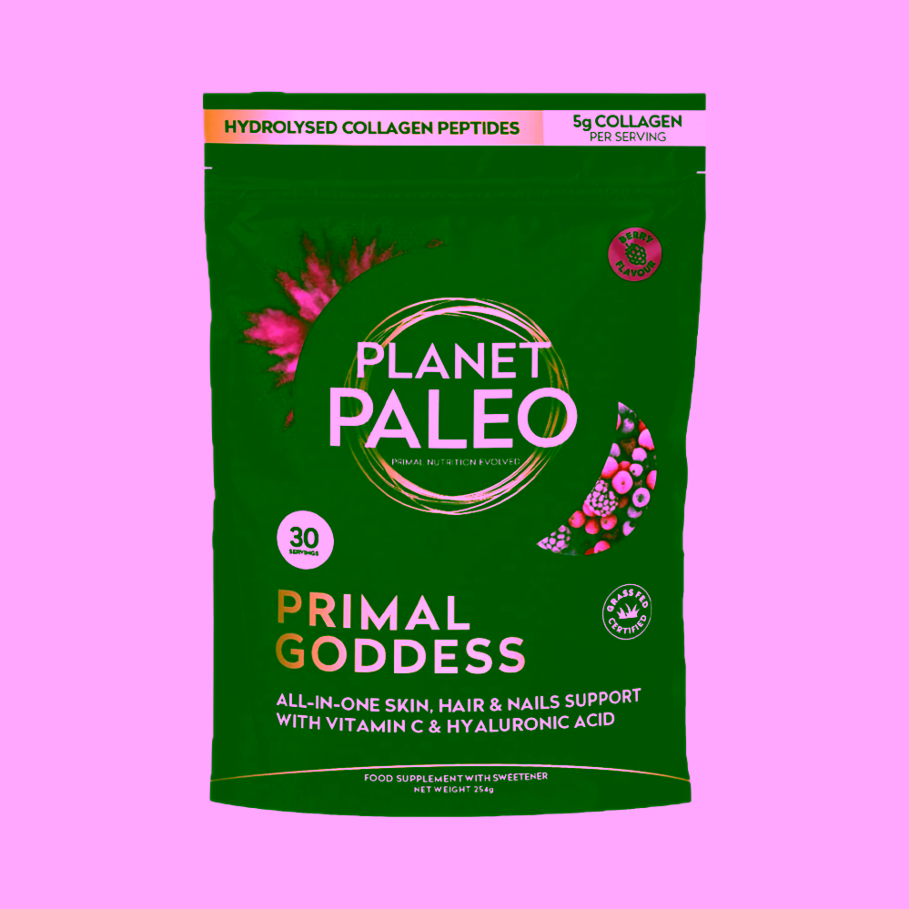 Planet Paleo Primal Goddess Hydrolyzovaný hovězí kolagen s kyselinou hyaluronovou