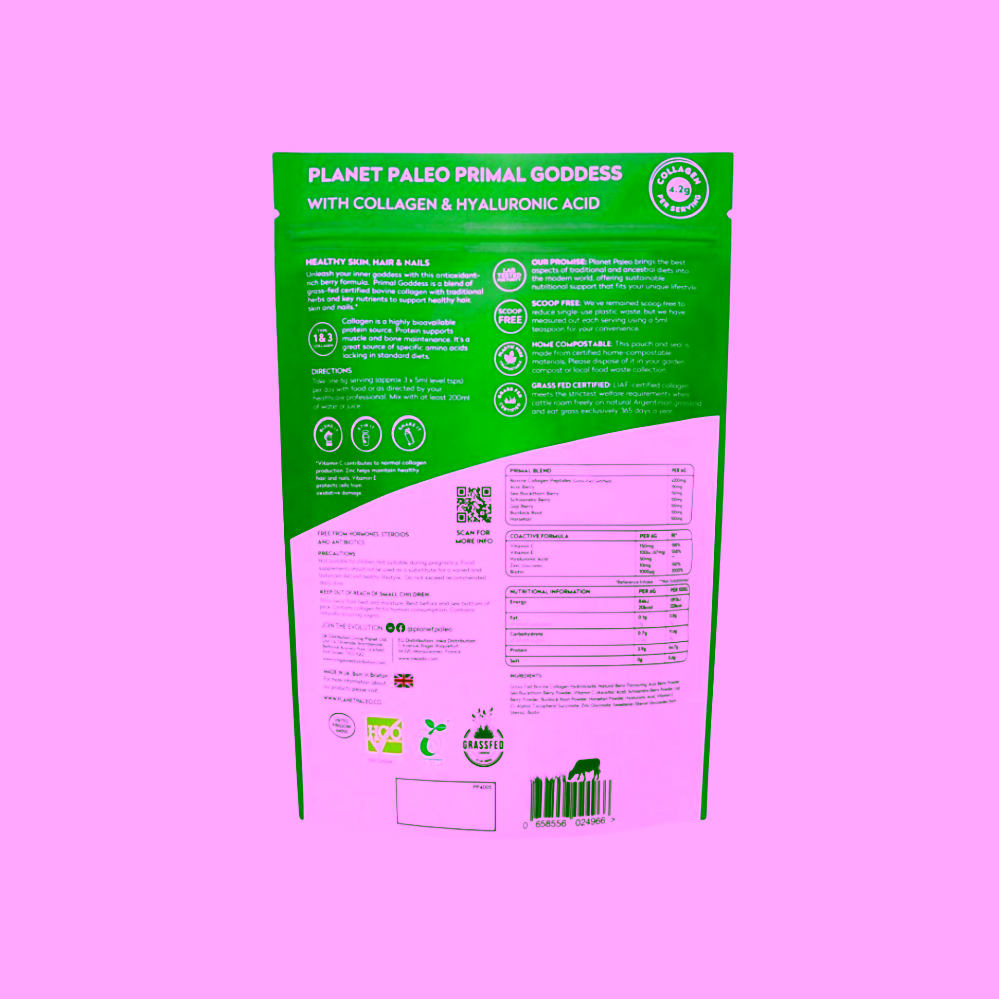 Planet Paleo Primal Goddess Hovězí kolagen pro pokožku, nehty a vlasy