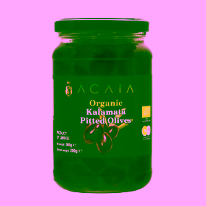 Acaia Bio prémiové černé olivy Kalamata