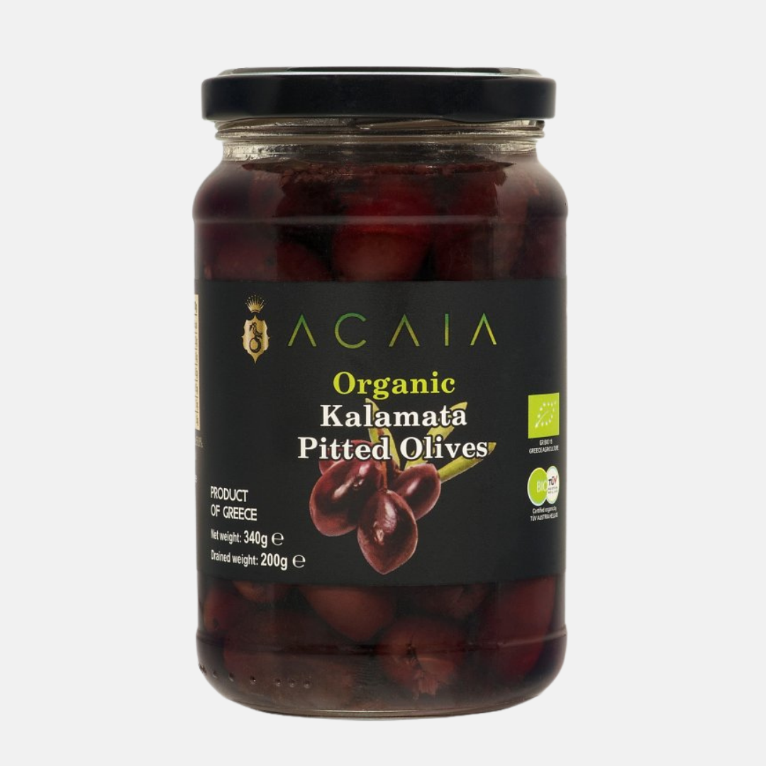 Acaia Bio prémiové černé olivy Kalamata