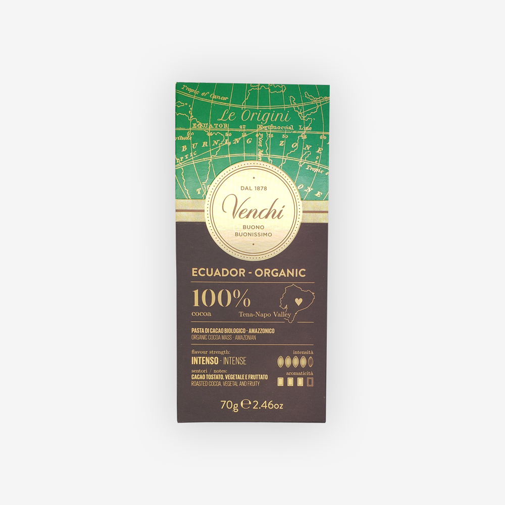 Venchi 100% čokoláda Ecuador 70g