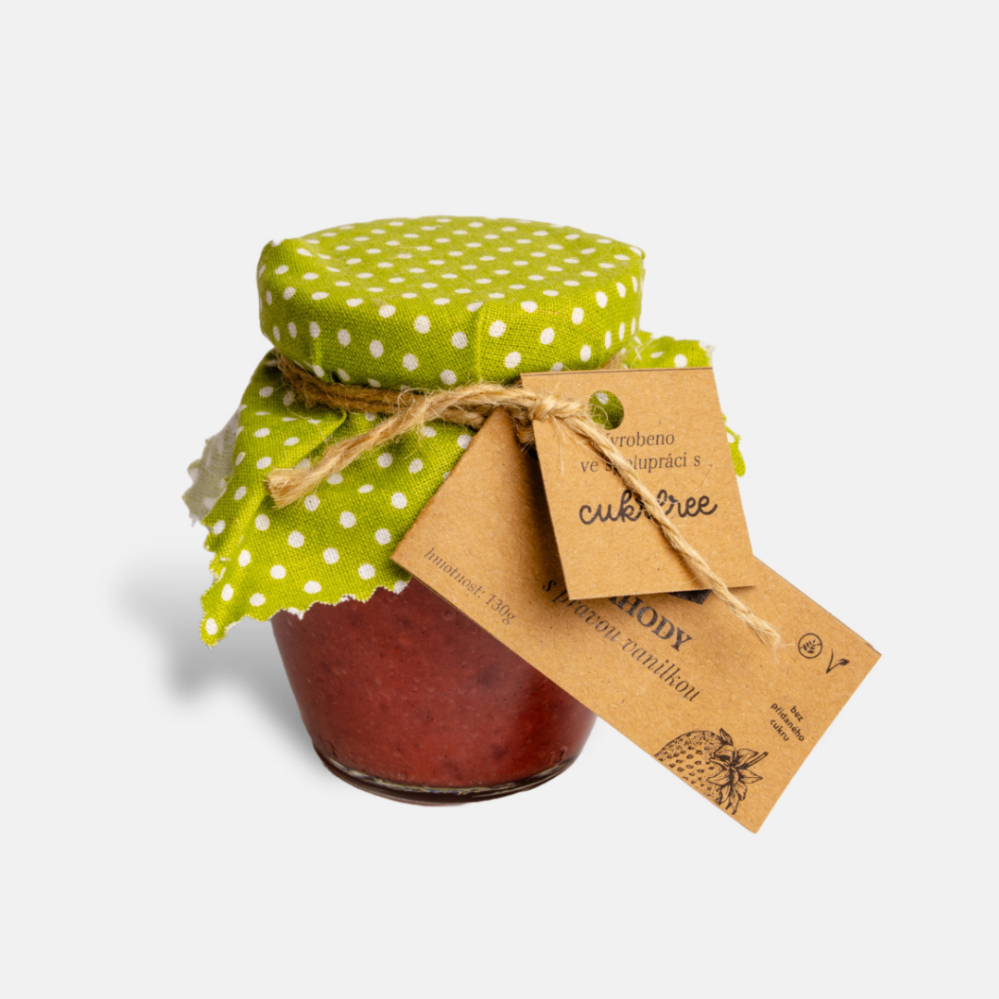 Cukrfree Jahody s pravou vanilkou bez přidaného cukru