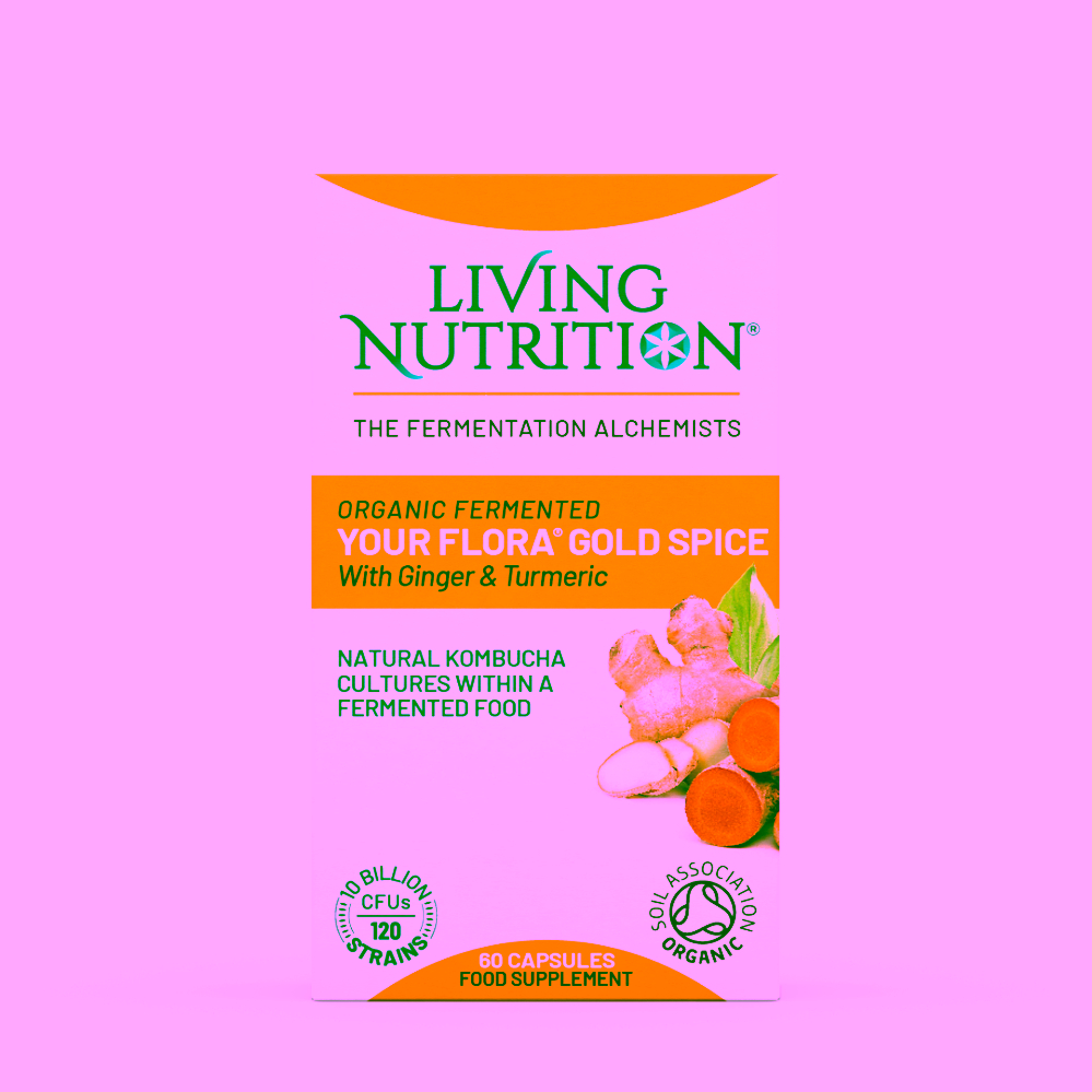 Living Nutrition Symbiotika Gold Spice s bio kurkumou a bio zázvorem