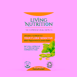 Living Nutrition Your Flora Sensitive Bio fermentovaná symbiotika s mátou a meduňkou