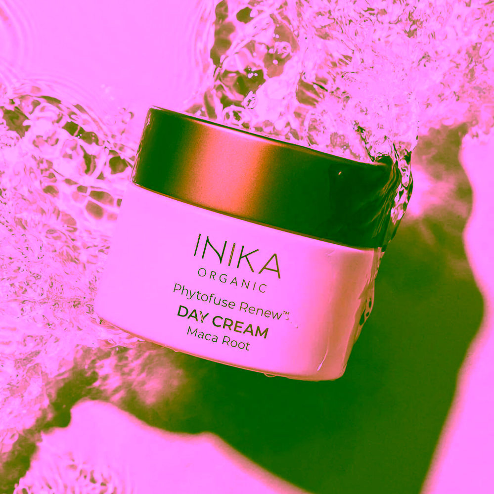 Inika Organic Phytofuse Renew Denní krém s výtažkem z kořene maca a probiotiky 50 ml