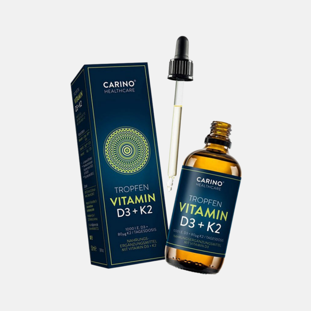 Carino Healthcare Vitamin D3 plus K2 kapky v MCT oleji