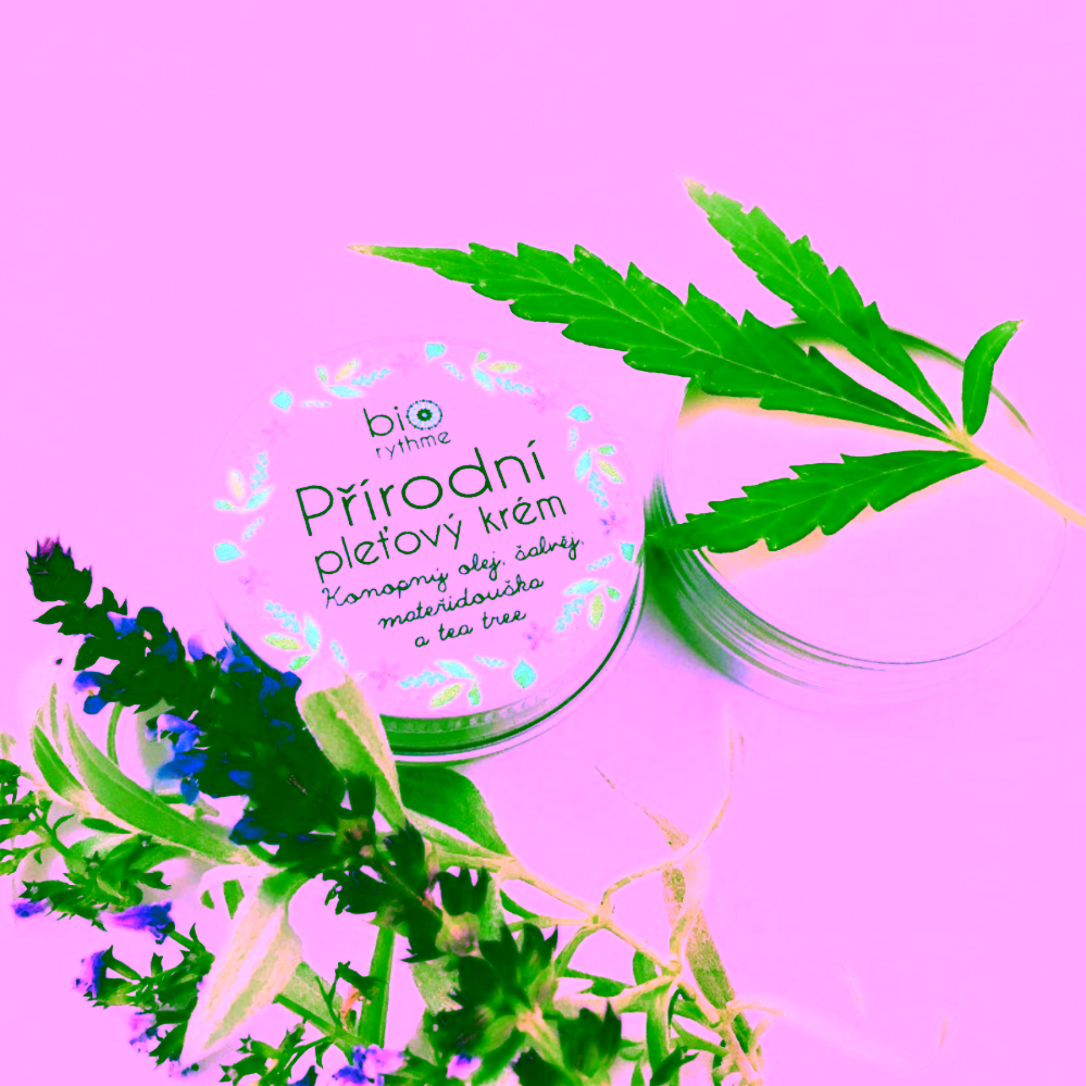 Biorythme přírodní krém "Anti-pupínek" Konopný olej, šalvěj, mateřídouška a tea tree