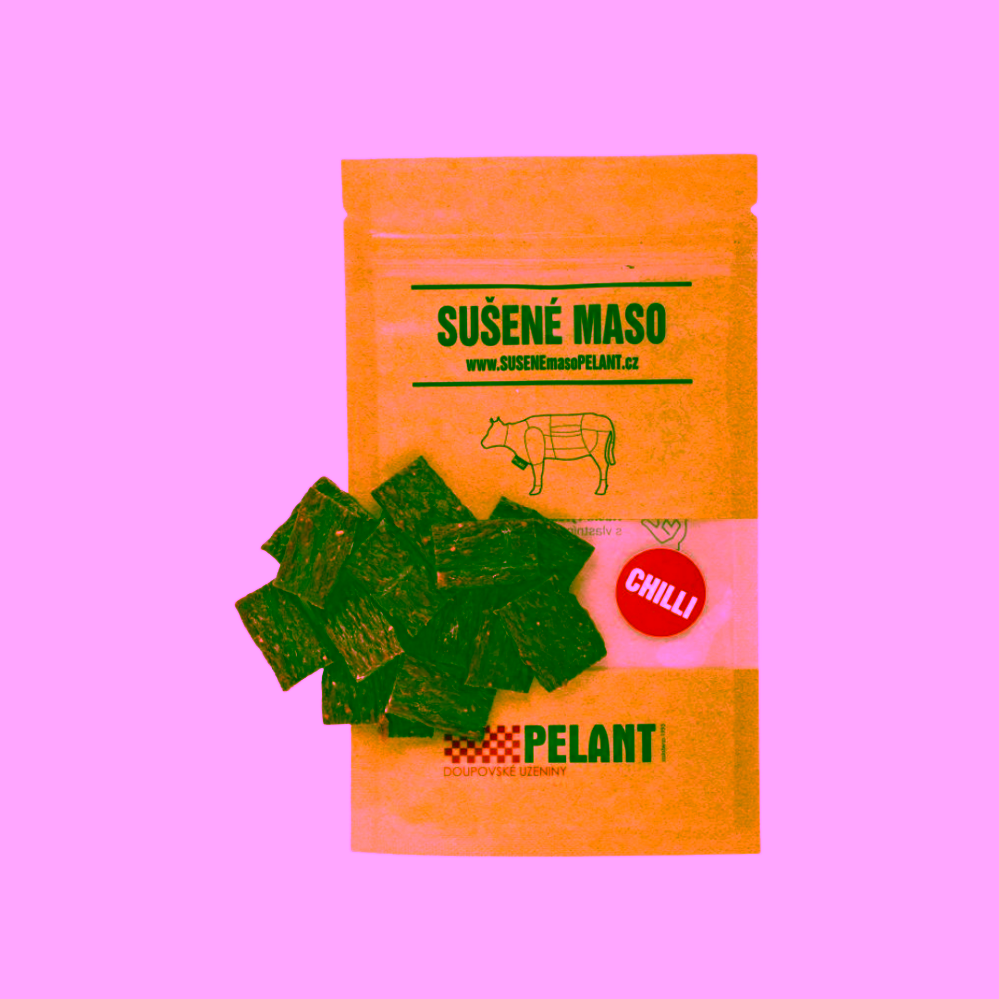 Pelant Chilli sušené hovězí maso 25 g DMT 2.5.2026 ZLEVNĚNO