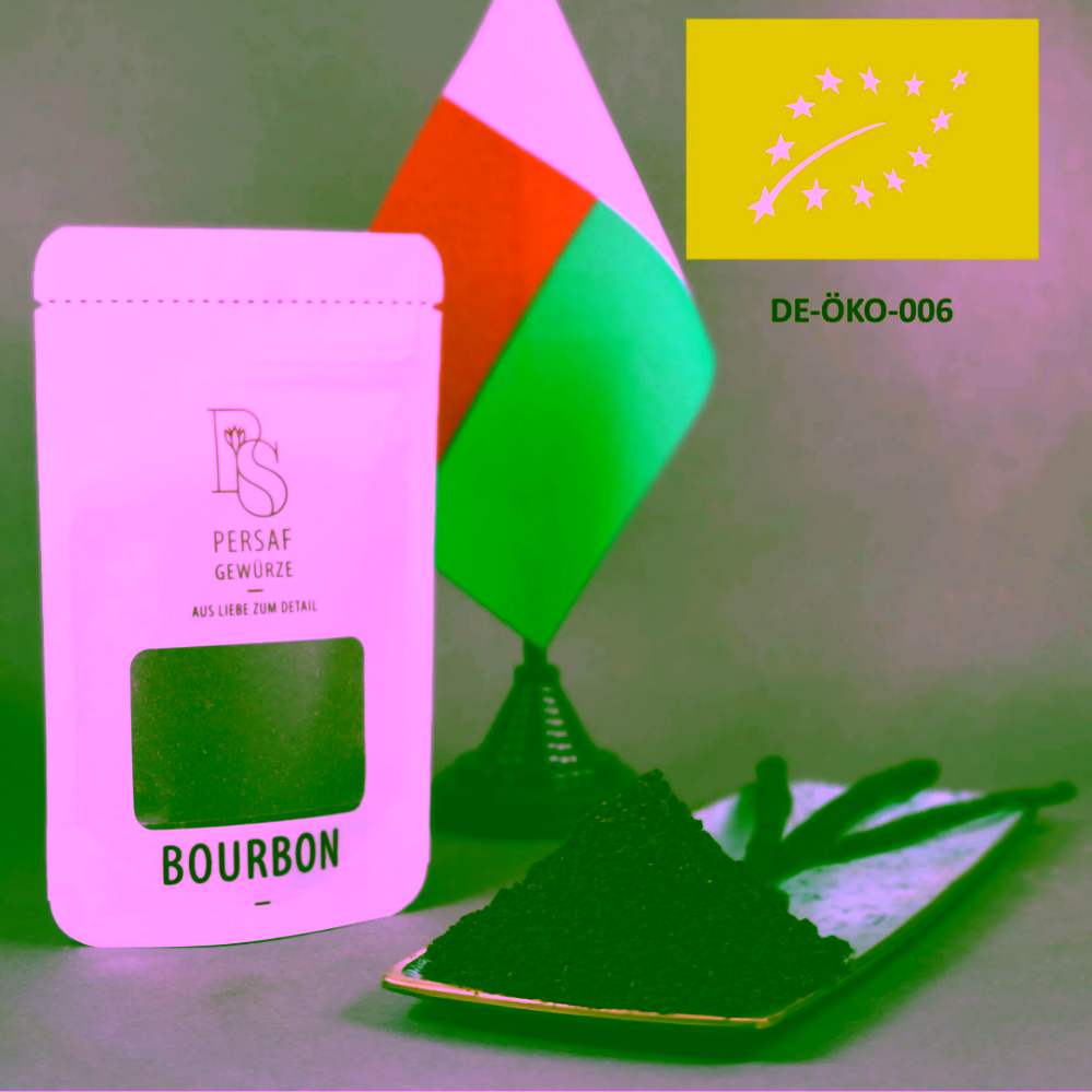 PerSaf BIO Bourbon mleté vanilkové lusky z Madagaskaru 25 g