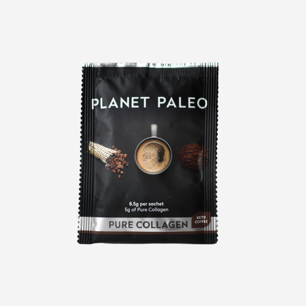 Planet Paleo Keto Coffee Kolagenová keto káva 8,5g sáček ZLEVNĚNO