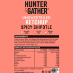 Hunter & Gather Pikantní kečup bez cukru a sladidel Spicy Chipotle ZLEVNĚNO