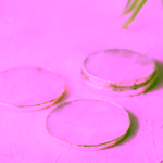 Yoga Day Kulatý růženínový podtácek gold