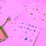 Yoga Day Set jógových samolepek