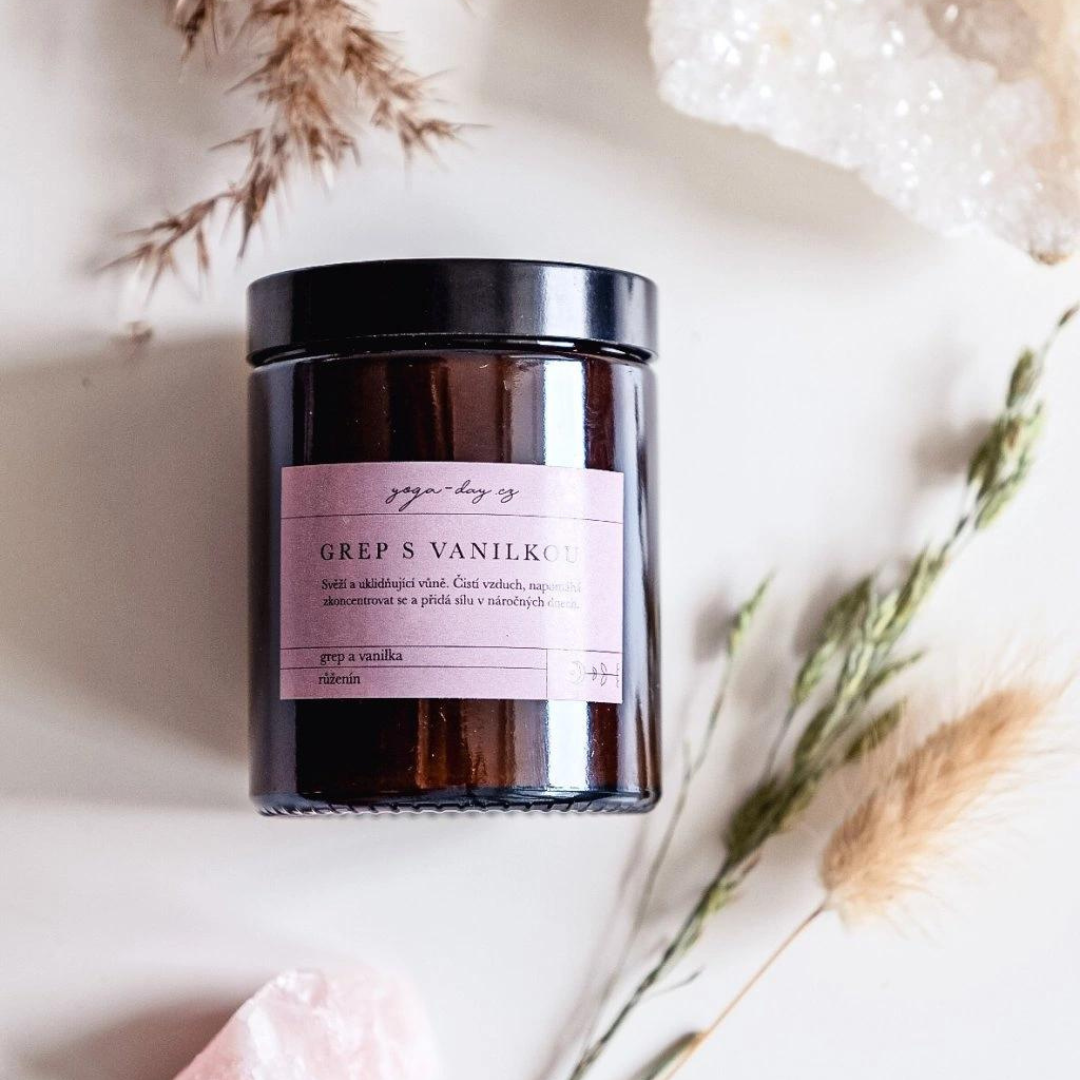Yoga Day Svíčka grep s vanilkou