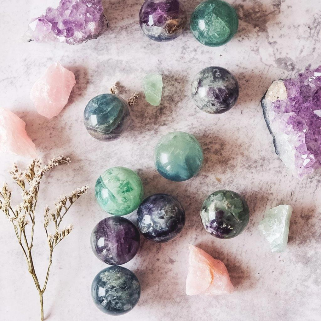 Yoga Day Fluoritová koule