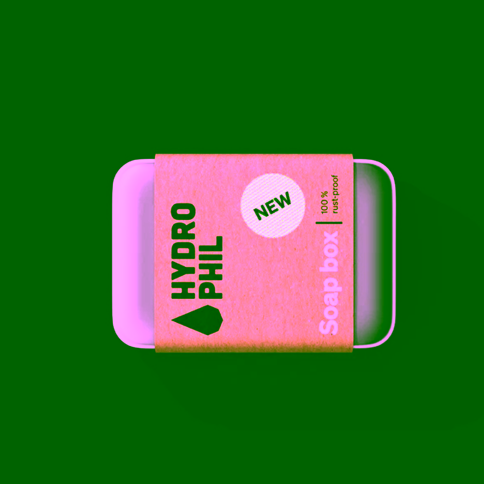 Hydrophil Hliníkové pouzdro na mýdlo