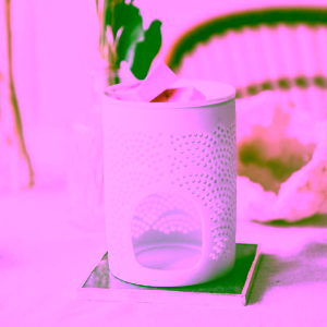 Yoga Day Aroma lampa bílá vlnky