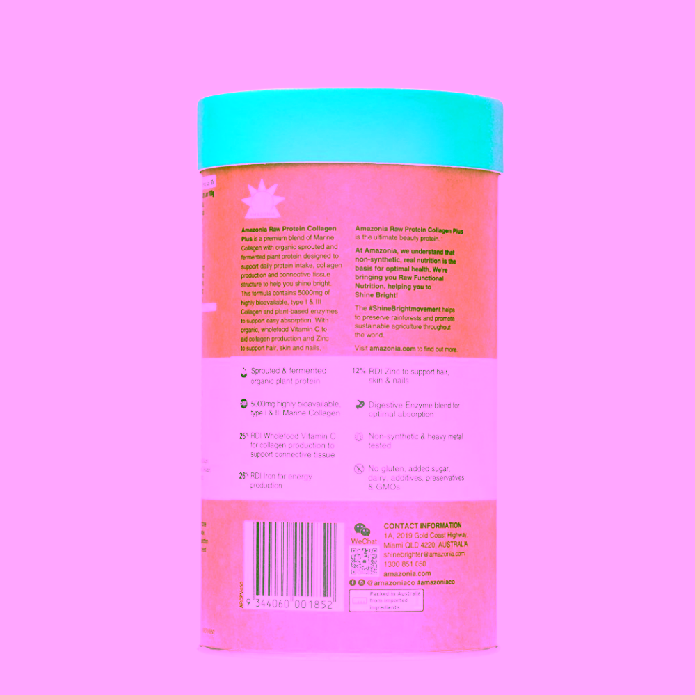 Amazonia Raw Protein Collagen Plus směs s mořským kolagenem