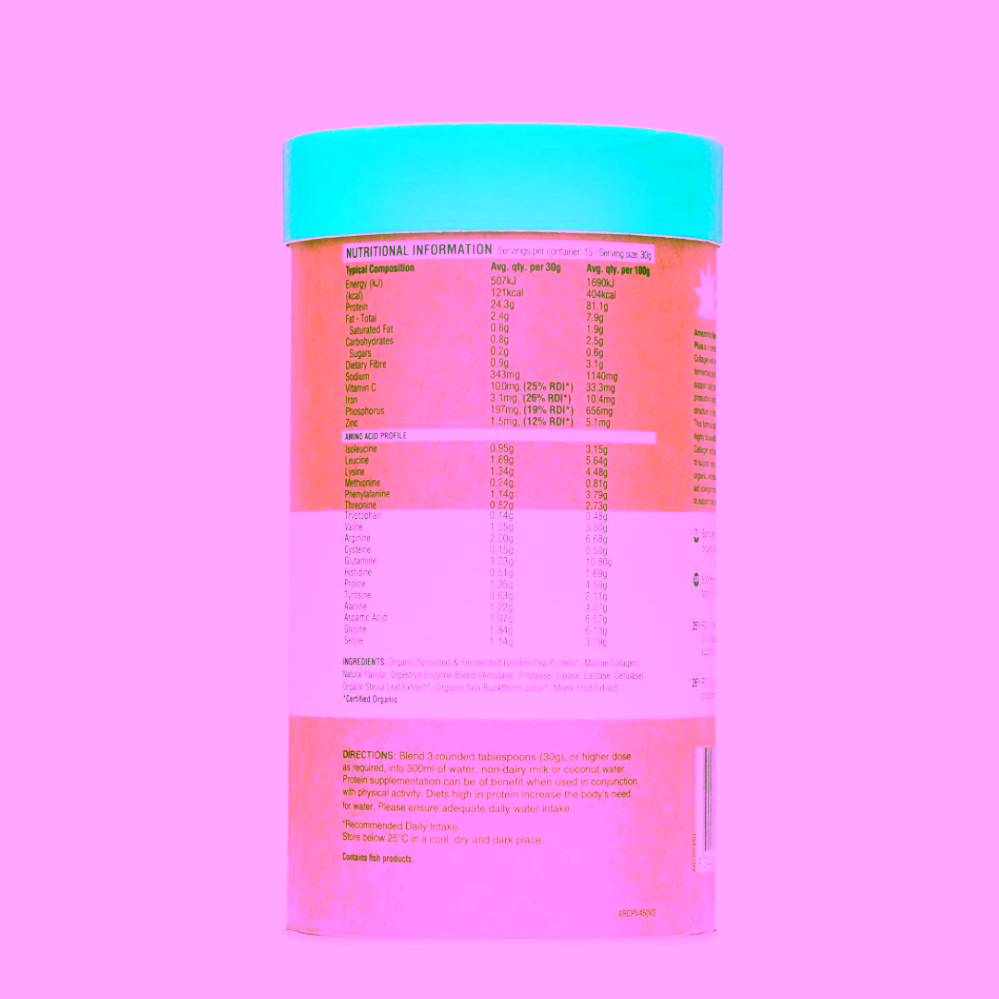 Amazonia Raw Protein Collagen Plus směs s mořským kolagenem