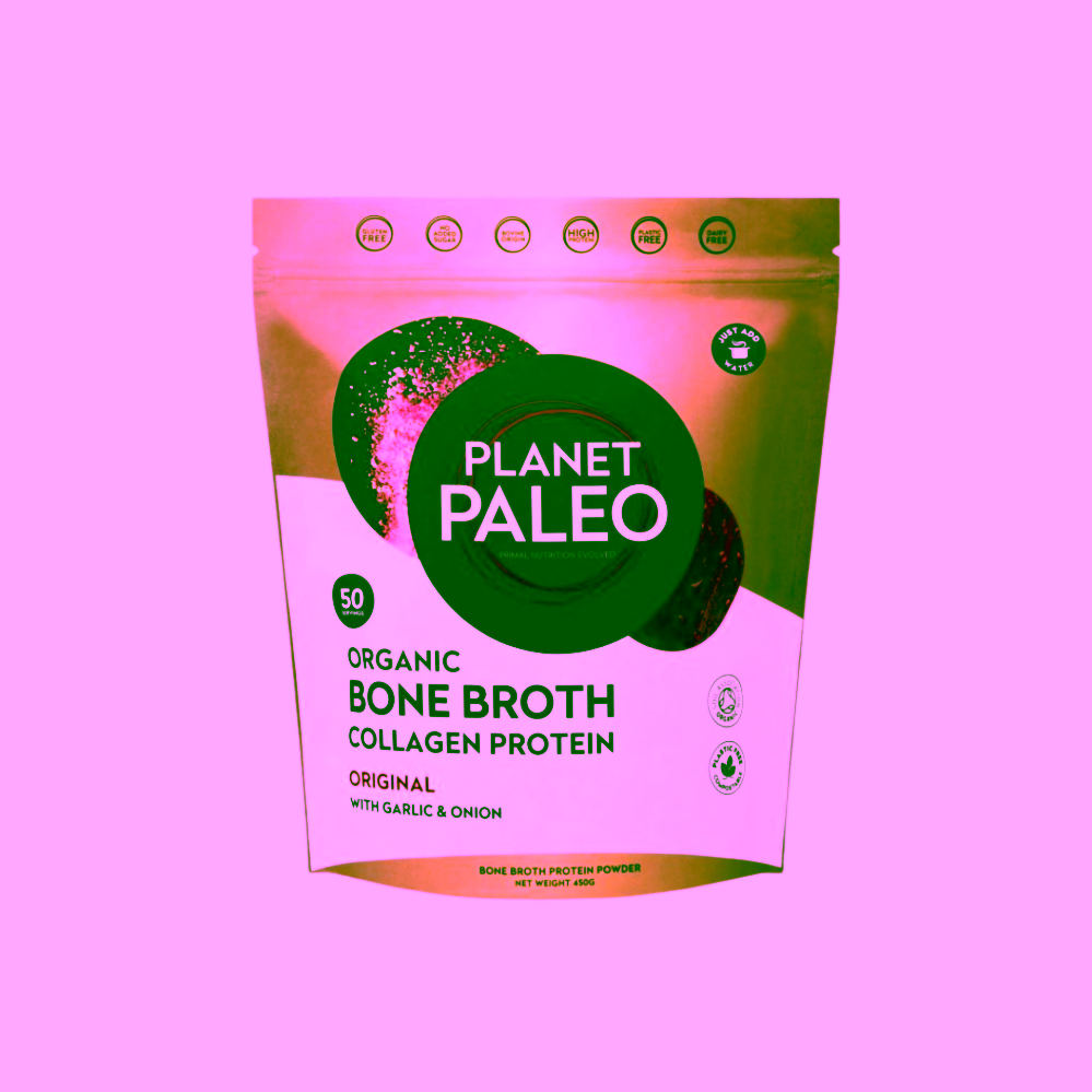 Planet Paleo Organic Bone Broth Original Hovězí vývar a protein