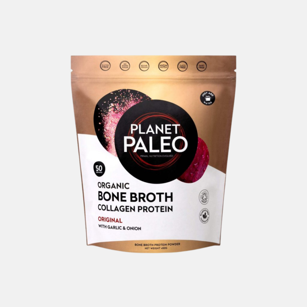 Planet Paleo Organic Bone Broth Original Hovězí vývar a protein