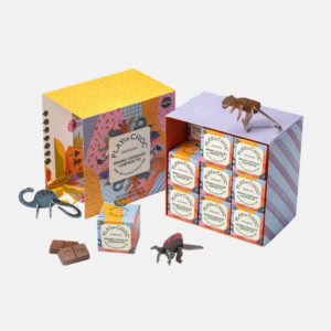 PLAYin CHOC Organic čokoláda s hračkou Dinosauři