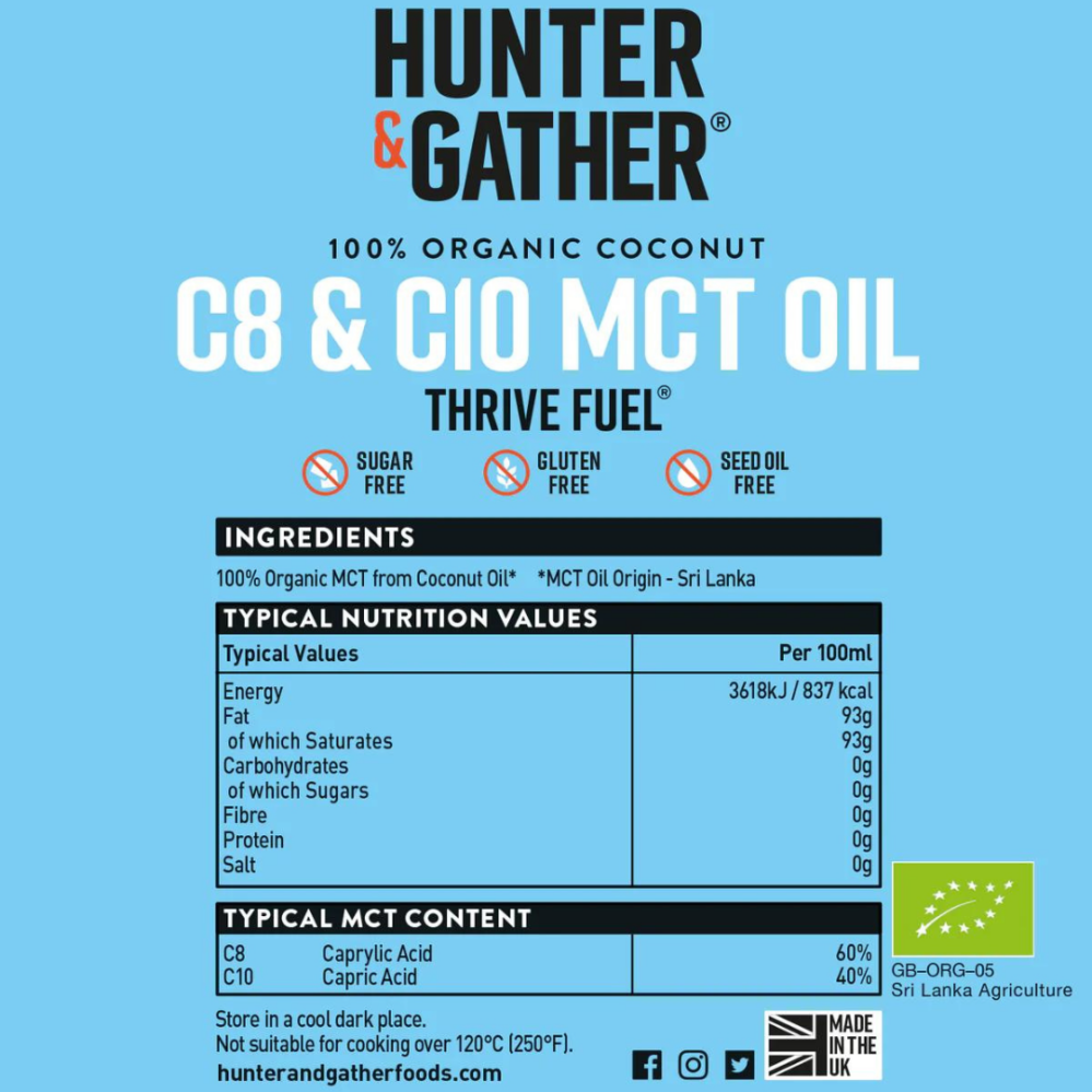 Hunter & Gather C8 & C10 MCT olej 500 ml