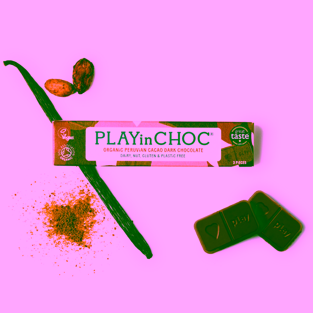 PLAYin CHOC Organic peruánská čokoláda hořká
