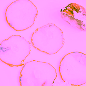 Yoga Day Achátový podtácek světlý gold