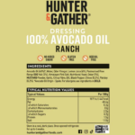 Hunter & Gather Ranch dressing z avokádového oleje