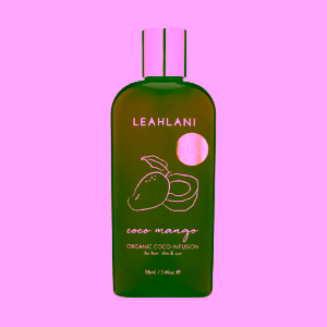 Leahlani Coco Mango Infusion třpytící tropický hedvábný olej