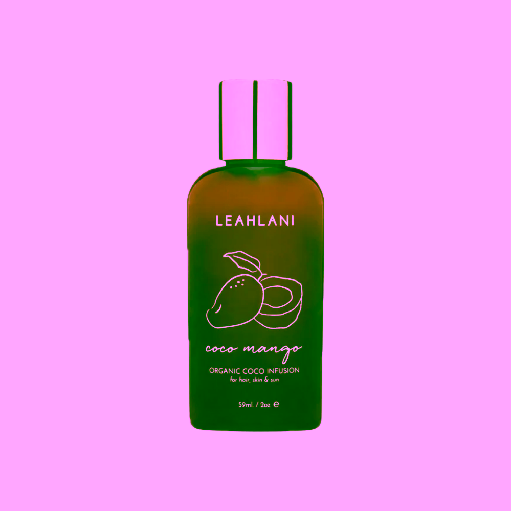 Leahlani Coco Mango Infusion třpytící tropický hedvábný olej