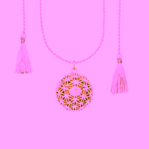 Ilado Flower Of Life Pregnancy Necklace těhotenská bola - Rose Gold