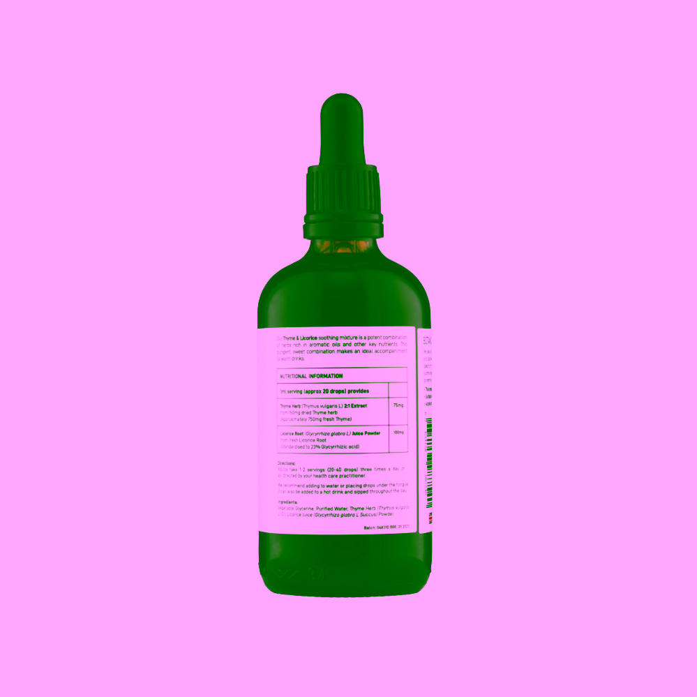 Botanicals4Life Bylinná tinktura z extraktů Lékořice a tymiánu ZLEVNĚNO