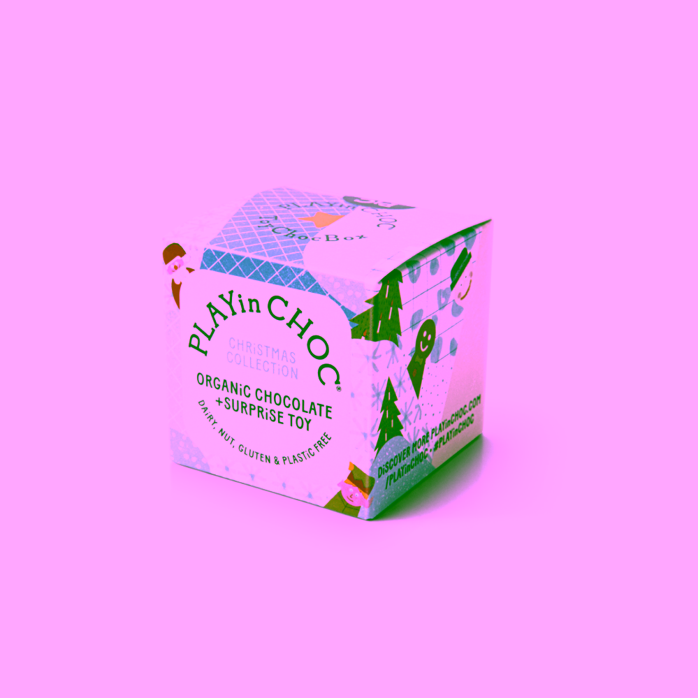 PLAYin CHOC Organic čokoláda s vánoční hračkou
