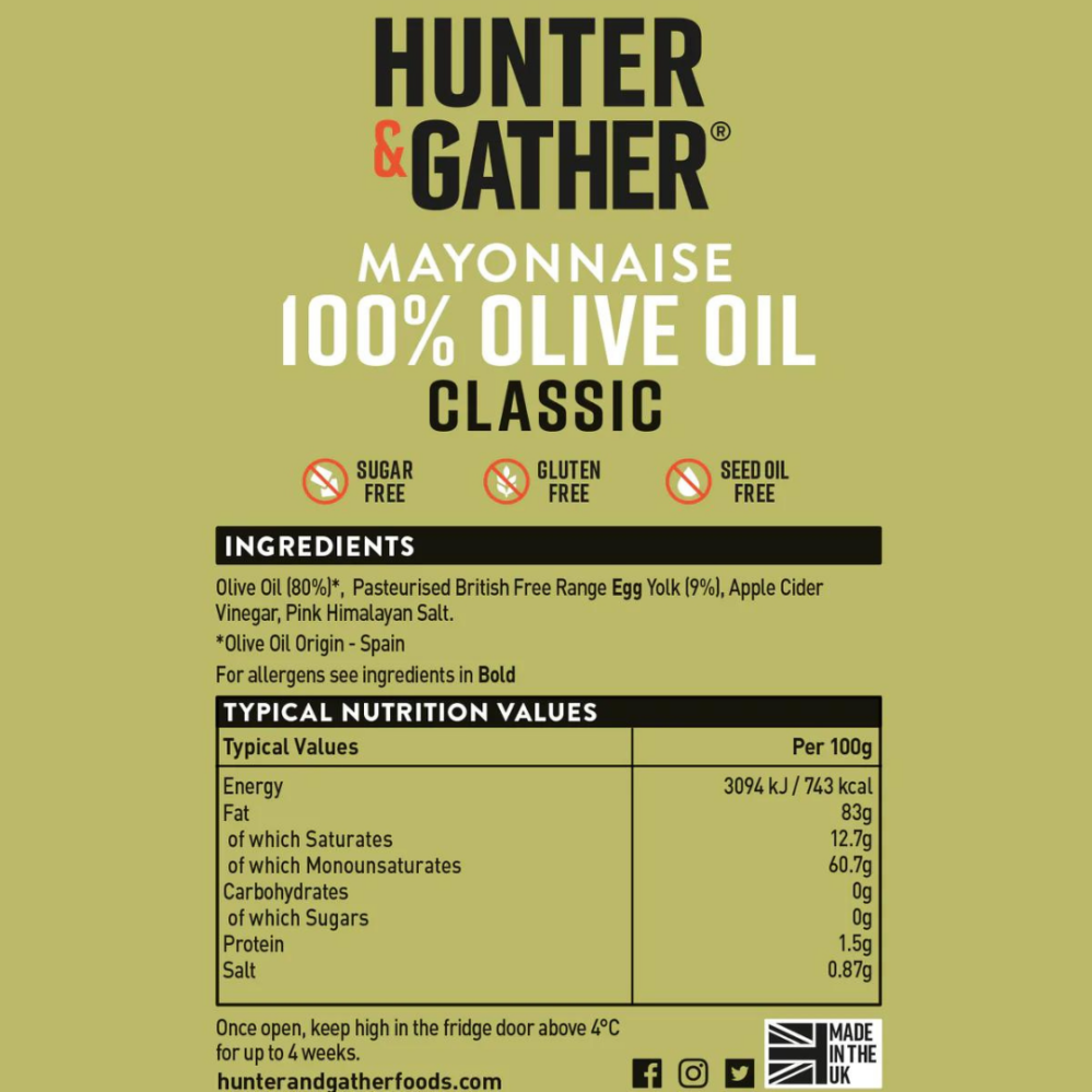 Hunter & Gather majonéza z olivového oleje ZLEVNĚNO