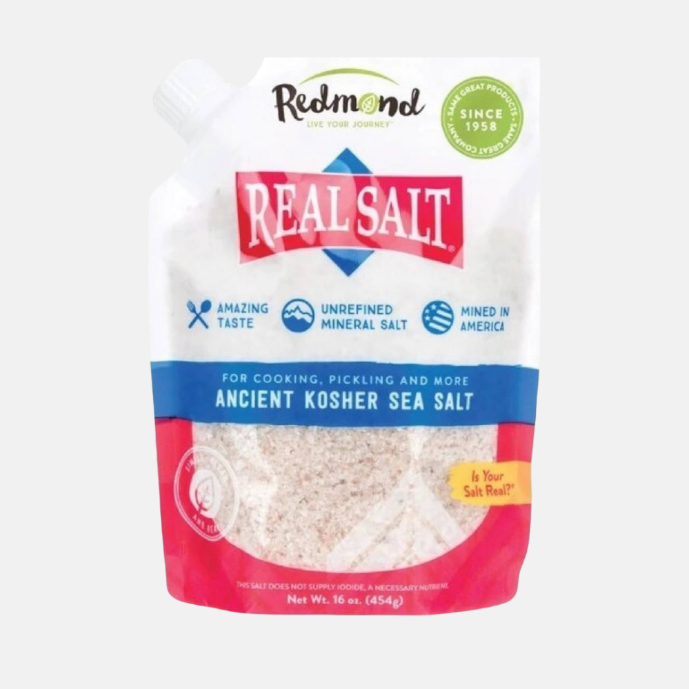 Real Salt pravěká Vločková mořská sůl Kosher 454 g