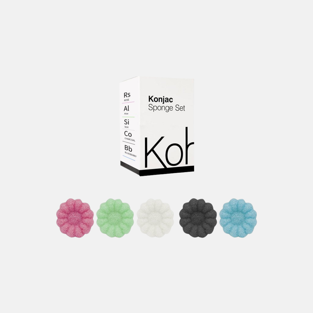 Kohle Konjac houbičky Dárková sada 5 druhů