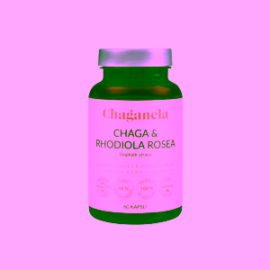 Chaganela Extrakt z houby Čaga a Rozchodnice růžové 60 kapslí