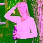 Lurch Trendy termo láhev Purple