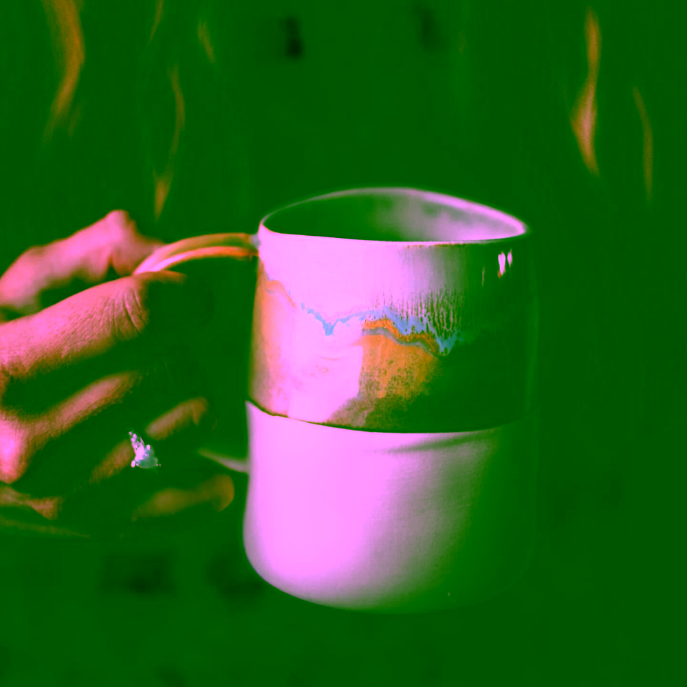 Bloomingville Heather kameninový hrnek