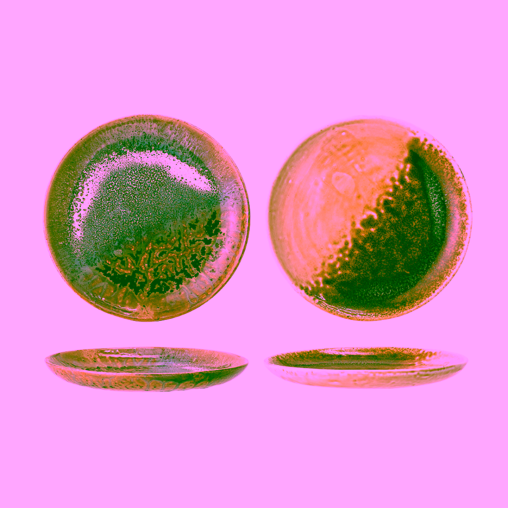 Bloomingville Willow sada 2 kameninových talířů